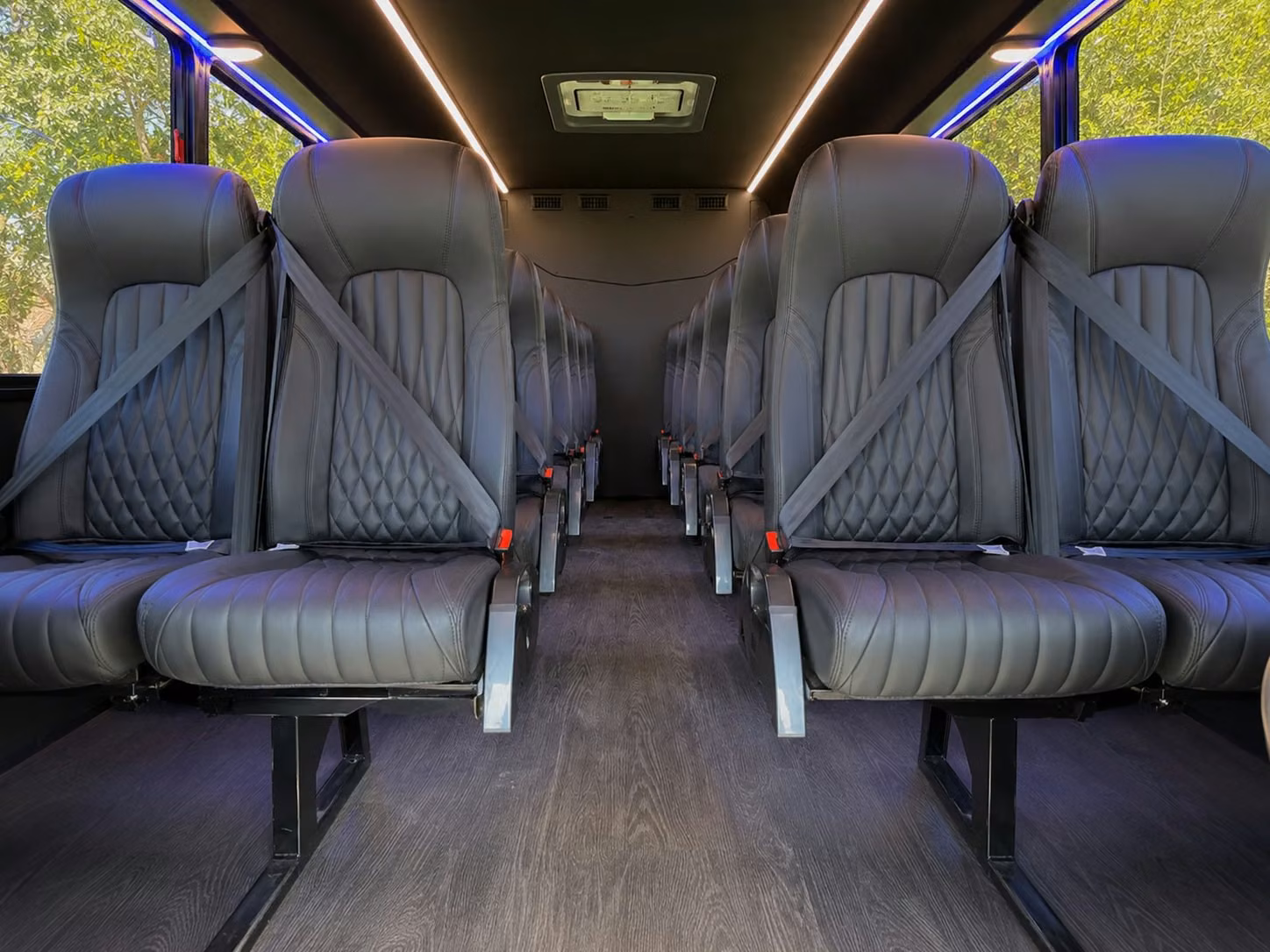 15 passenger minibus inside