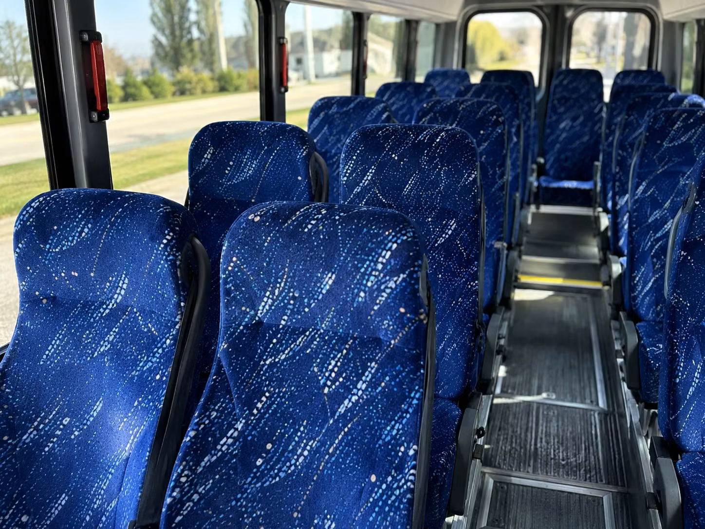 15 passenger minibus interior