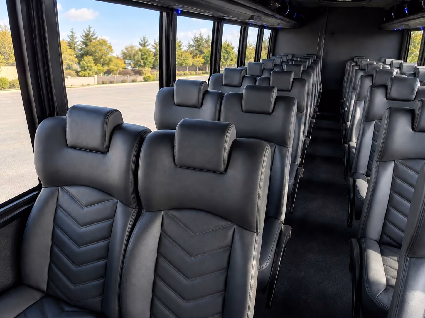 18 passenger minibus interior