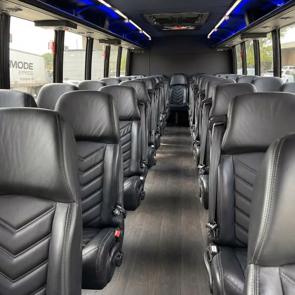 25 passenger minibus interior