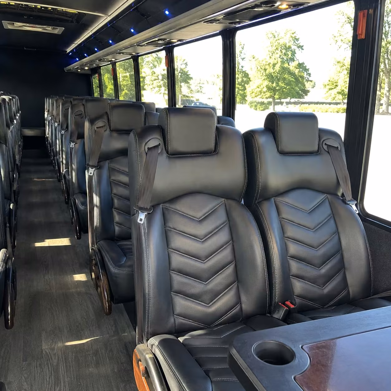 28 passenger minibus inside