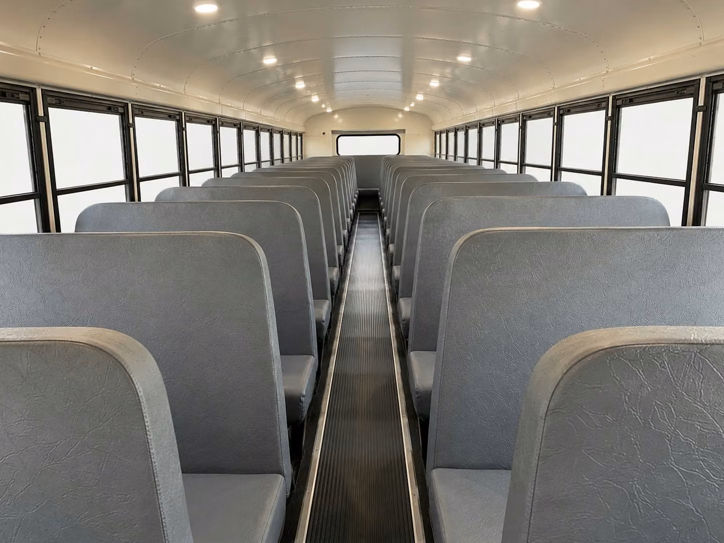 school bus inside