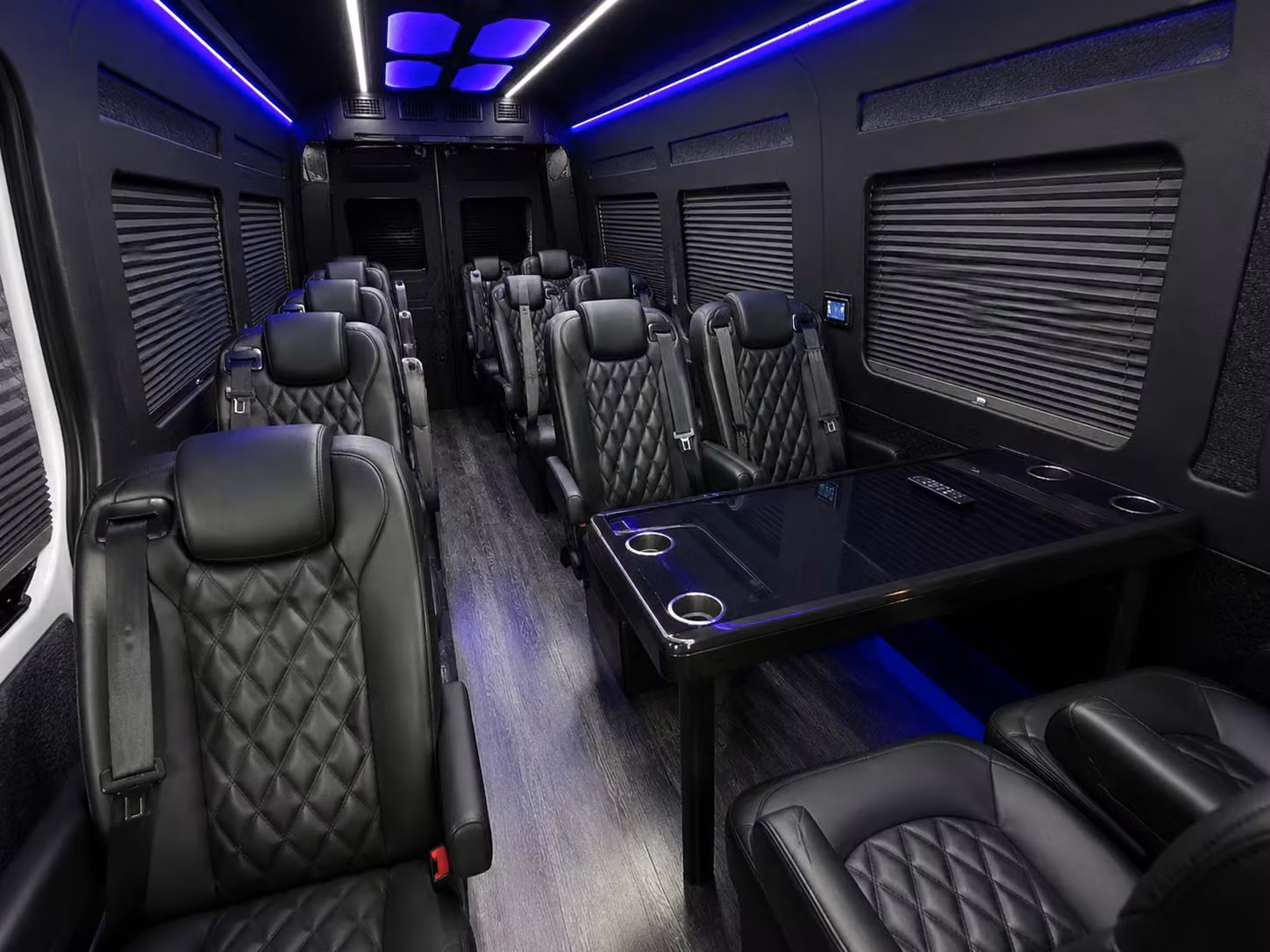 sprinter van with driver inside